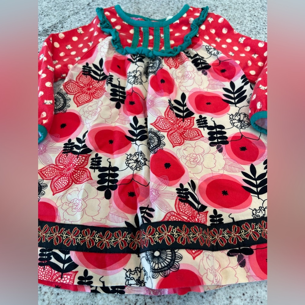 Matilda Jane Dress and bloomers Christmas Holiday 12-18 months - Picture 2 of 8